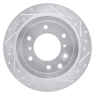R1 Concepts® - eLINE™ Drilled and Slotted 1-Piece Rear Passenger Side Brake Rotor