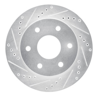 R1 Concepts® - eLINE™ Drilled and Slotted 1-Piece Front Driver Side Brake Rotor