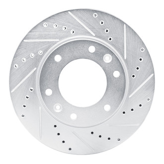 R1 Concepts® - eLINE™ Drilled and Slotted 1-Piece Front Passenger Side Brake Rotor