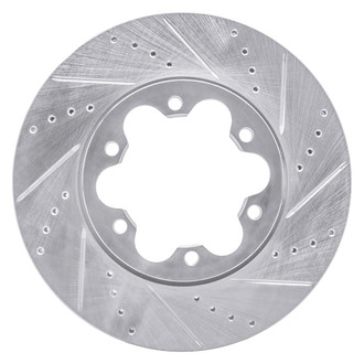 R1 Concepts® - eLINE™ Drilled and Slotted 1-Piece Front Passenger Side Brake Rotor