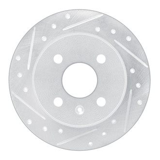 R1 Concepts® - eLINE™ Drilled and Slotted 1-Piece Rear Driver Side Brake Rotor