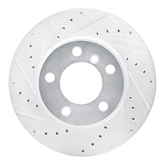 R1 Concepts® - eLINE™ Drilled and Slotted 1-Piece Front Driver Side Brake Rotor