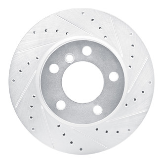 R1 Concepts® - eLINE™ Drilled and Slotted 1-Piece Front Passenger Side Brake Rotor