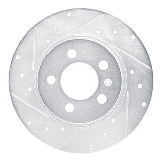 R1 Concepts® - eLINE™ Drilled and Slotted 1-Piece Rear Driver Side Brake Rotor