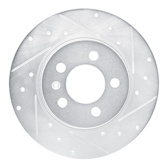 R1 Concepts® - eLINE™ Drilled and Slotted 1-Piece Rear Passenger Side Brake Rotor