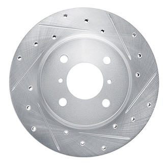 R1 Concepts® - eLINE™ Drilled and Slotted 1-Piece Front Passenger Side Brake Rotor