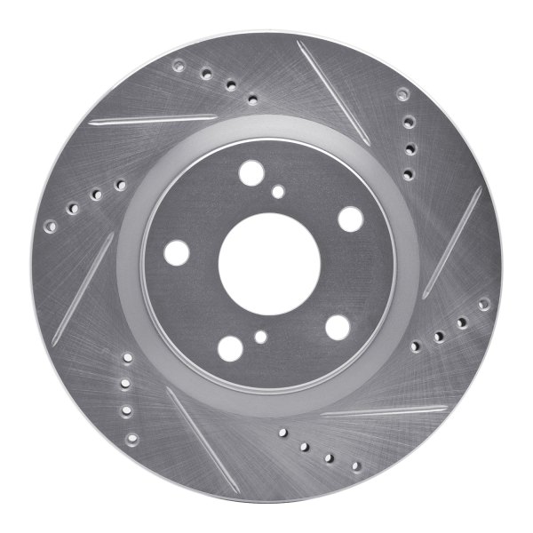 R1 Concepts® - eLINE™ Drilled and Slotted 1-Piece Front Brake Rotor