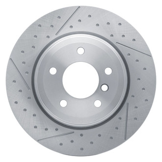 R1 Concepts® - Dimpled and Slotted 1-Piece Rear Brake Rotor