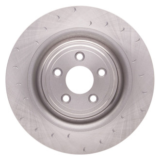 R1 Concepts® - Slotted 1-Piece Rear Driver Side Brake Rotor