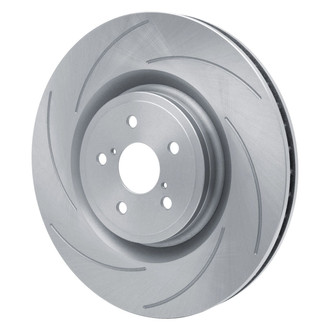 R1 Concepts® - Slotted 1-Piece Front Driver Side Brake Rotor
