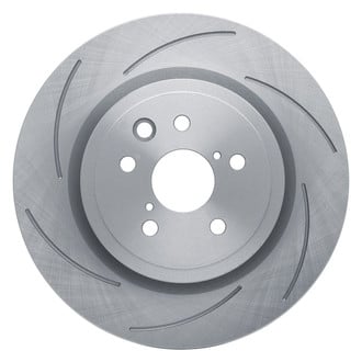 R1 Concepts® - Slotted 1-Piece Rear Driver Side Brake Rotor
