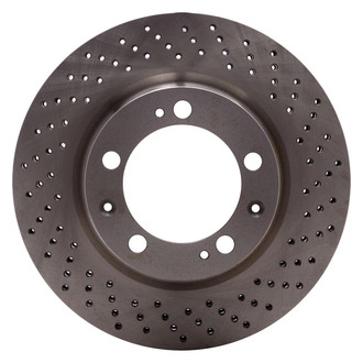 R1 Concepts® - Drilled 1-Piece Front Passenger Side Brake Rotor