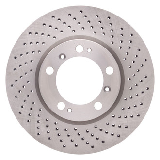 R1 Concepts® - Drilled 1-Piece Front Passenger Side Brake Rotor