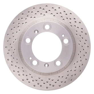 R1 Concepts® - Drilled 1-Piece Rear Brake Rotor