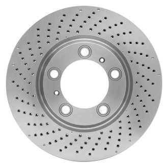 R1 Concepts® - Drilled 1-Piece Front Driver Side Brake Rotor