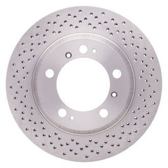 R1 Concepts® - Drilled 1-Piece Rear Brake Rotor
