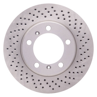 R1 Concepts® - Drilled 1-Piece Front Passenger Side Brake Rotor