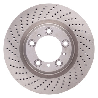 R1 Concepts® - Drilled 1-Piece Rear Driver Side Brake Rotor