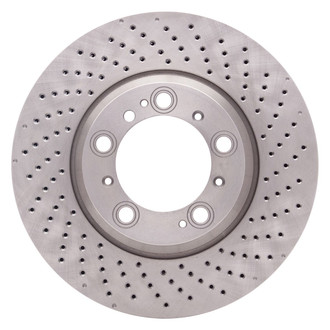 R1 Concepts® - Drilled 1-Piece Rear Passenger Side Brake Rotor