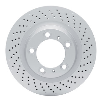 R1 Concepts® - Drilled 1-Piece Rear Passenger Side Brake Rotor