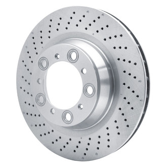 R1 Concepts® - Drilled 1-Piece Rear Driver Side Brake Rotor