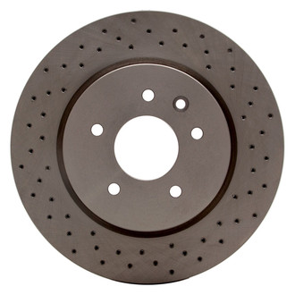 R1 Concepts® - Drilled 1-Piece Rear Brake Rotor