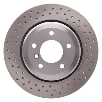 R1 Concepts® - Drilled 1-Piece Rear Brake Rotor