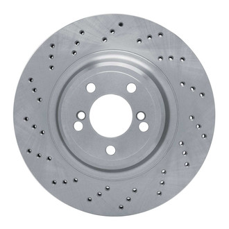 R1 Concepts® - Drilled 1-Piece Rear Driver Side Brake Rotor