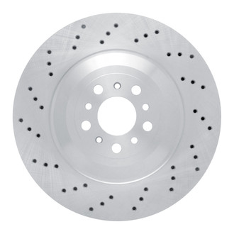 R1 Concepts® - Drilled 1-Piece Rear Passenger Side Brake Rotor