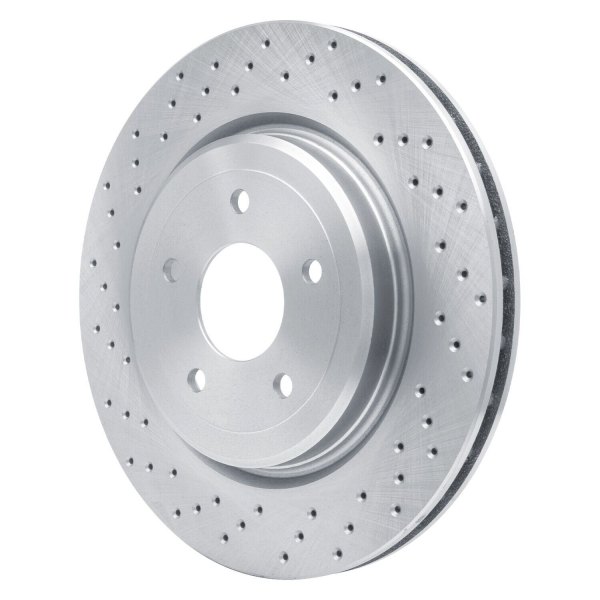 R1 Concepts® - Drilled 1-Piece Rear Brake Rotor