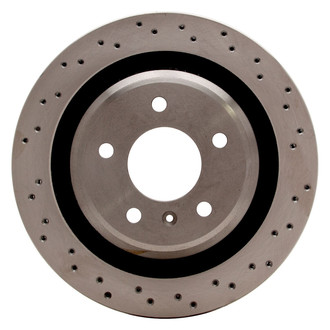 R1 Concepts® - Drilled 1-Piece Rear Brake Rotor