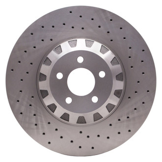 R1 Concepts® - Drilled 1-Piece Front Driver Side Brake Rotor