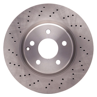 R1 Concepts® - Drilled 1-Piece Front Brake Rotor