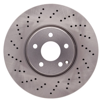 R1 Concepts® - Drilled 1-Piece Front Brake Rotor