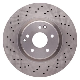 R1 Concepts® - Drilled 1-Piece Front Brake Rotor