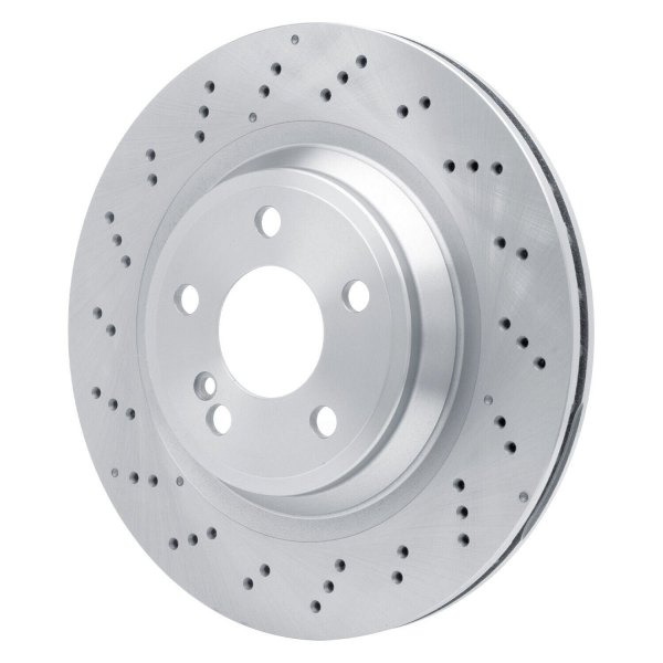 R1 Concepts® - Drilled 1-Piece Rear Brake Rotor
