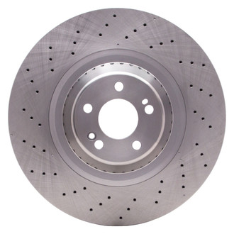 R1 Concepts® - Drilled 1-Piece Front Brake Rotor