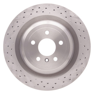 R1 Concepts® - Drilled 1-Piece Rear Brake Rotor