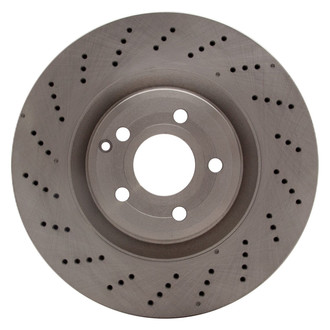 R1 Concepts® - Drilled 1-Piece Front Brake Rotor