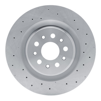 R1 Concepts® - Drilled 1-Piece Rear Brake Rotor