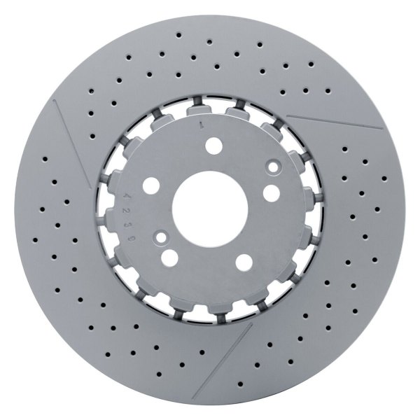 R1 Concepts® - Carbon GEOMET™ Drilled and Slotted 1-Piece Front Brake Rotor