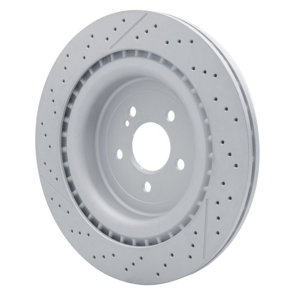 R1 Concepts® - Carbon GEOMET™ Drilled and Slotted 1-Piece Rear Brake Rotor