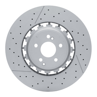 R1 Concepts® - GEO-Carbon™ Drilled and Slotted 1-Piece Front Brake Rotor