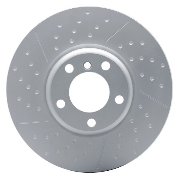 R1 Concepts® - Carbon GEOMET™ Dimpled and Slotted 1-Piece Front Brake Rotor