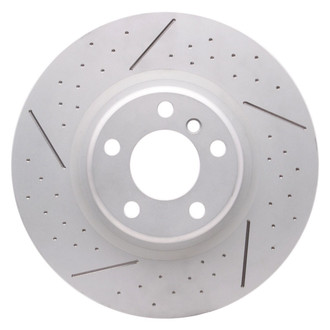 R1 Concepts® - Carbon GEOMET™ Dimpled and Slotted 1-Piece Rear Brake Rotor
