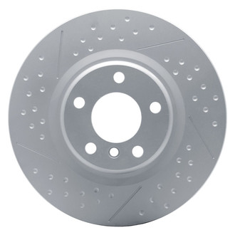 R1 Concepts® - Carbon GEOMET™ Dimpled and Slotted 1-Piece Rear Brake Rotor