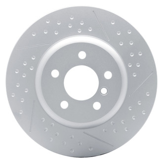 R1 Concepts® - Carbon GEOMET™ Dimpled and Slotted 1-Piece Rear Brake Rotor