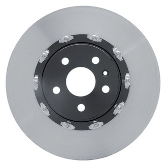 R1 Concepts® - Carbon GEOMET™ Plain 1-Piece Front Driver Side Brake Rotor