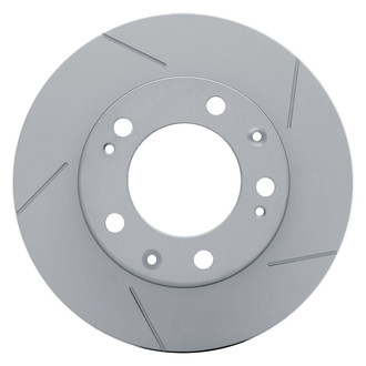R1 Concepts® - Carbon GEOMET™ Slotted 1-Piece Front Driver Side Brake Rotor