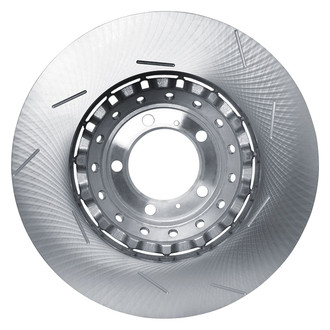 R1 Concepts® - Carbon GEOMET™ Slotted 1-Piece Front Passenger Side Brake Rotor